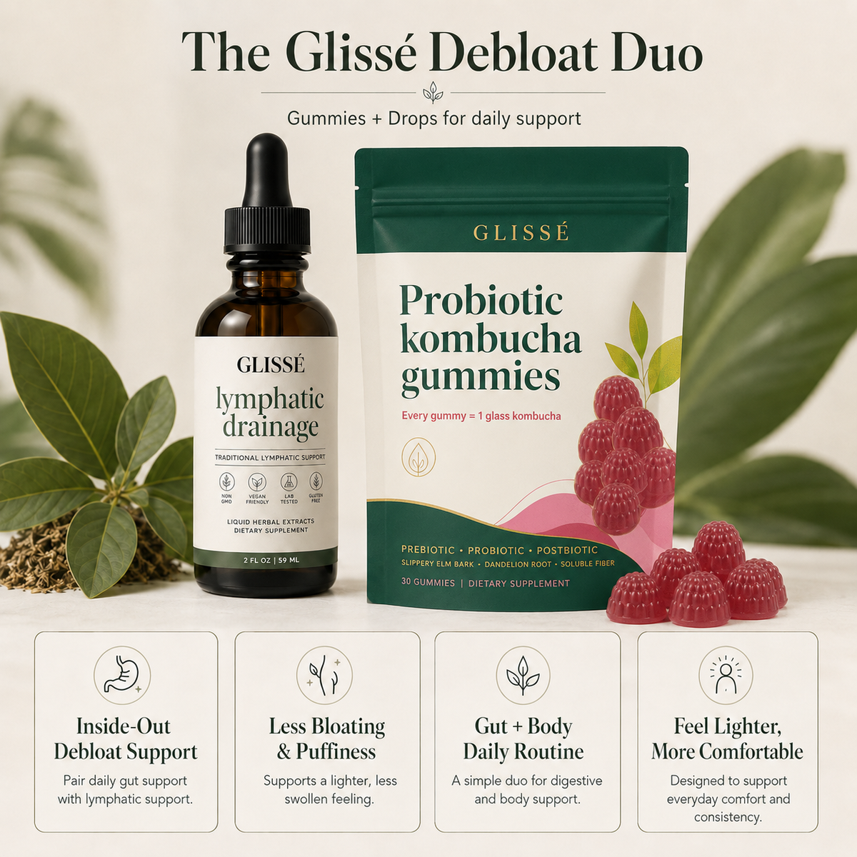 Glissé Lymphatic Debloating Drops