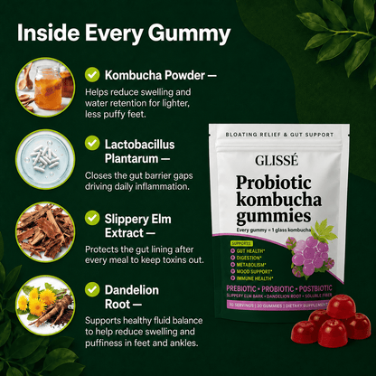 Glisse | Kombucha Gummies Swollen Feet